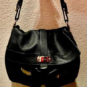 Furla Black leather handbag